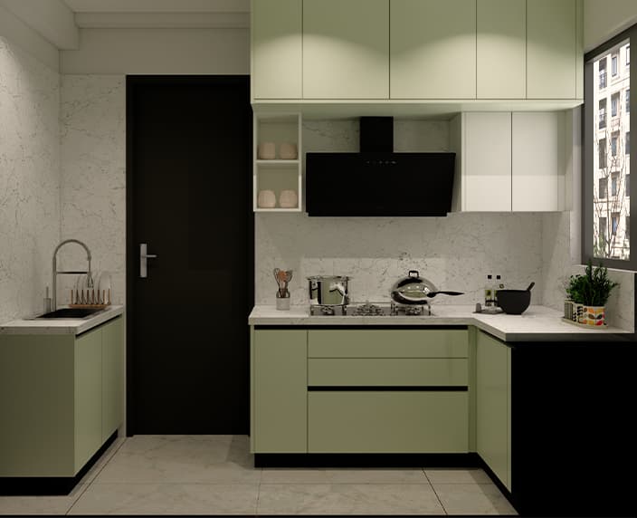 Modern Minimalist — Stainless Steel modular kitchen project by Jumbo SS Kitchens