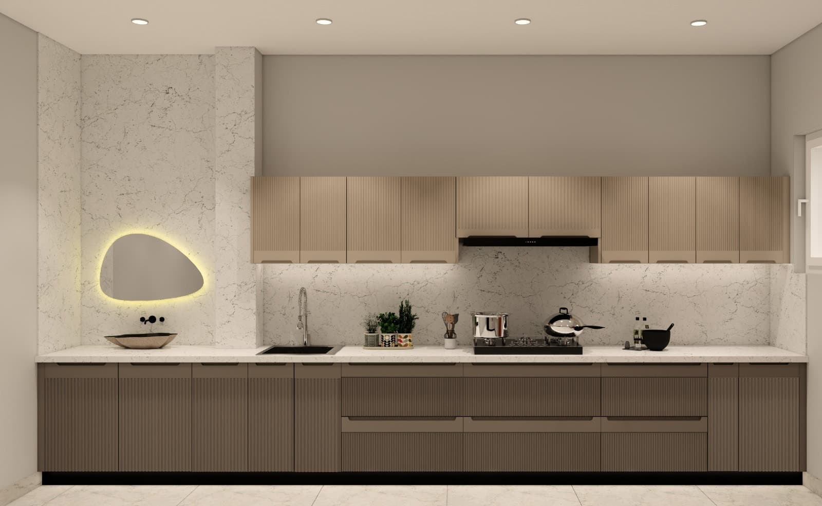 Straight Modular Kitchen